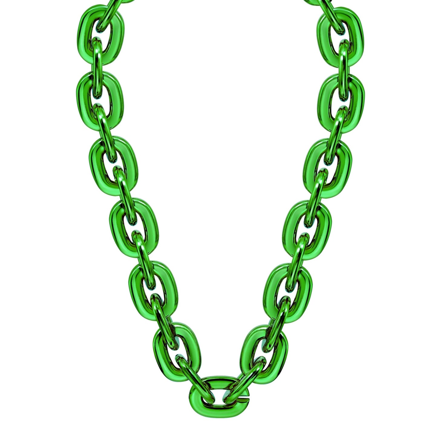 Jumbo Fan Chain Necklace - Gamedays Gear - Green