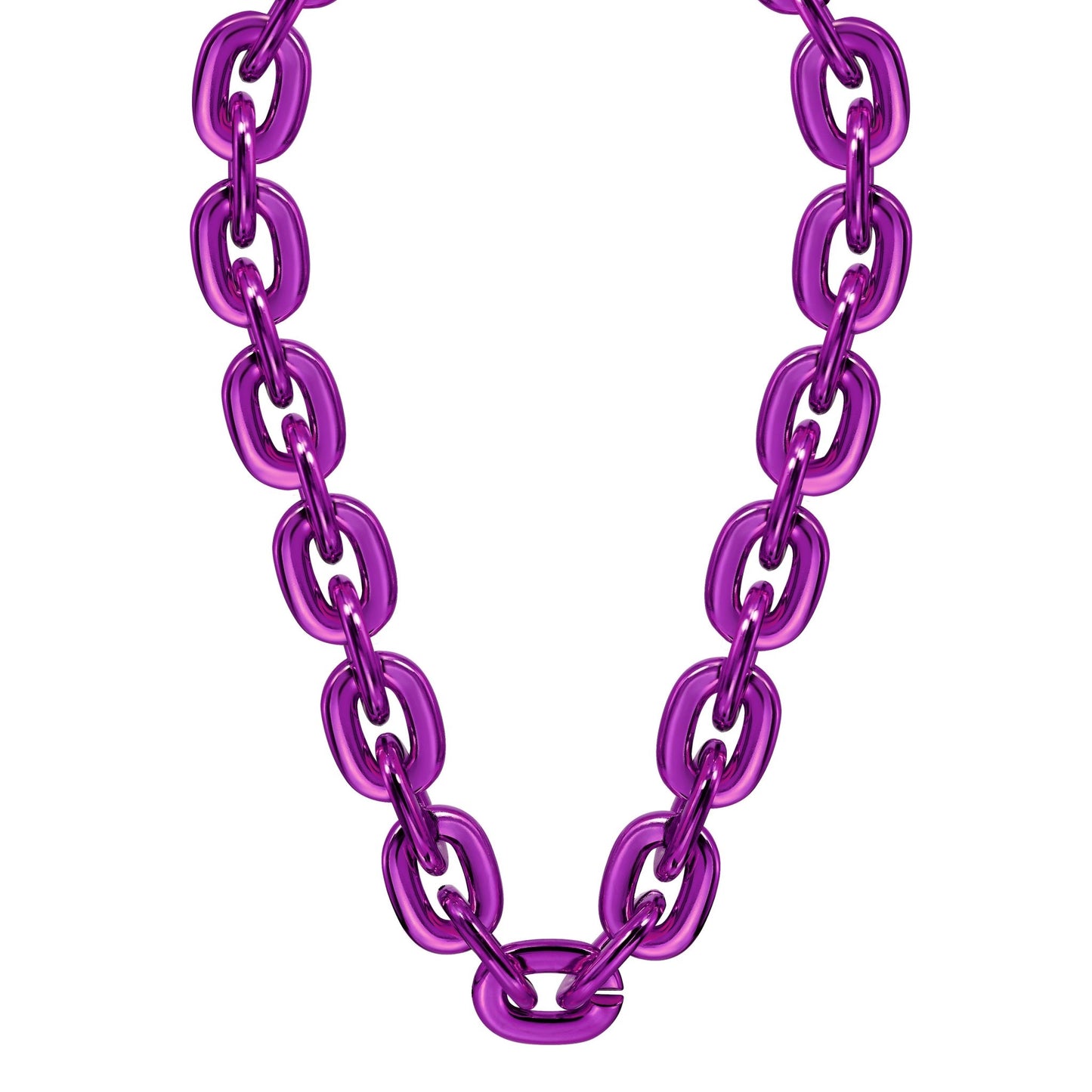Jumbo Fan Chain Necklace - Gamedays Gear - Purple