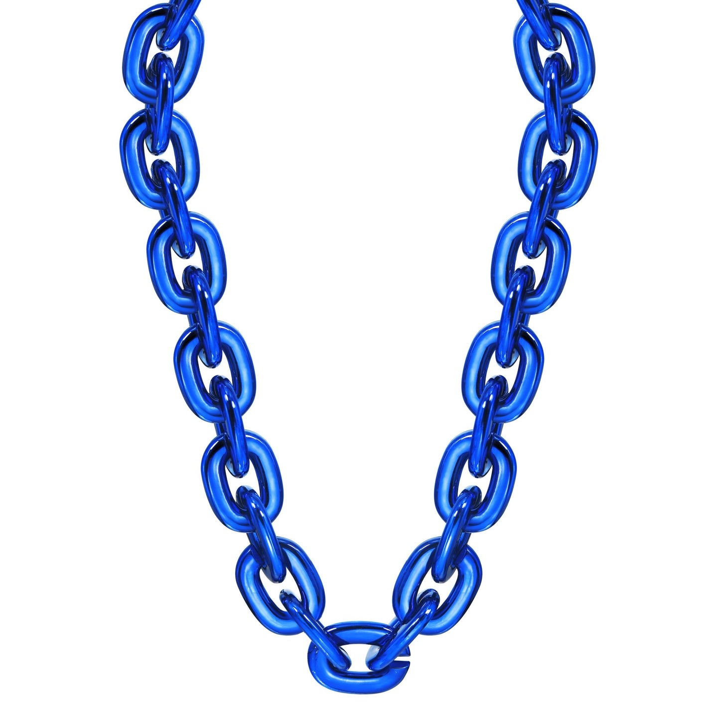 Jumbo Fan Chain Necklace - Gamedays Gear - Royal Blue