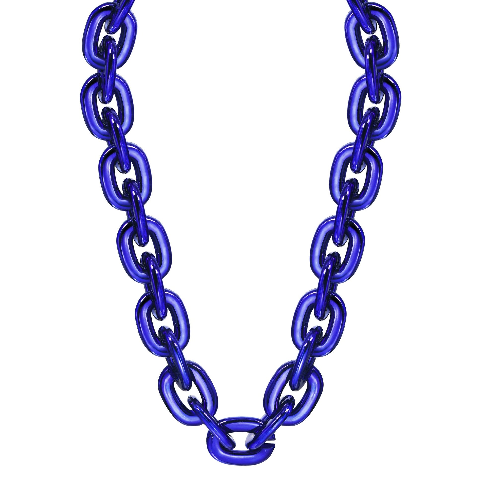 Jumbo Fan Chain Necklace - Gamedays Gear - Navy