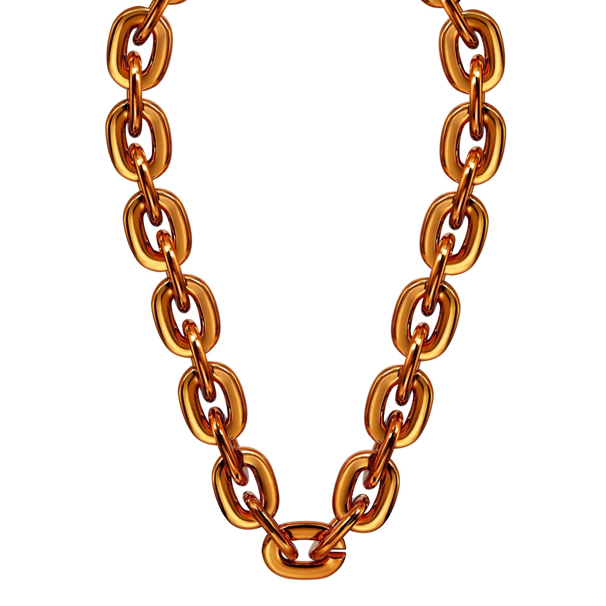 Jumbo Fan Chain Necklace - Gamedays Gear - Orange