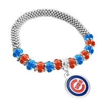 Chicago Cubs 2-Tone Bangle Bracelet
