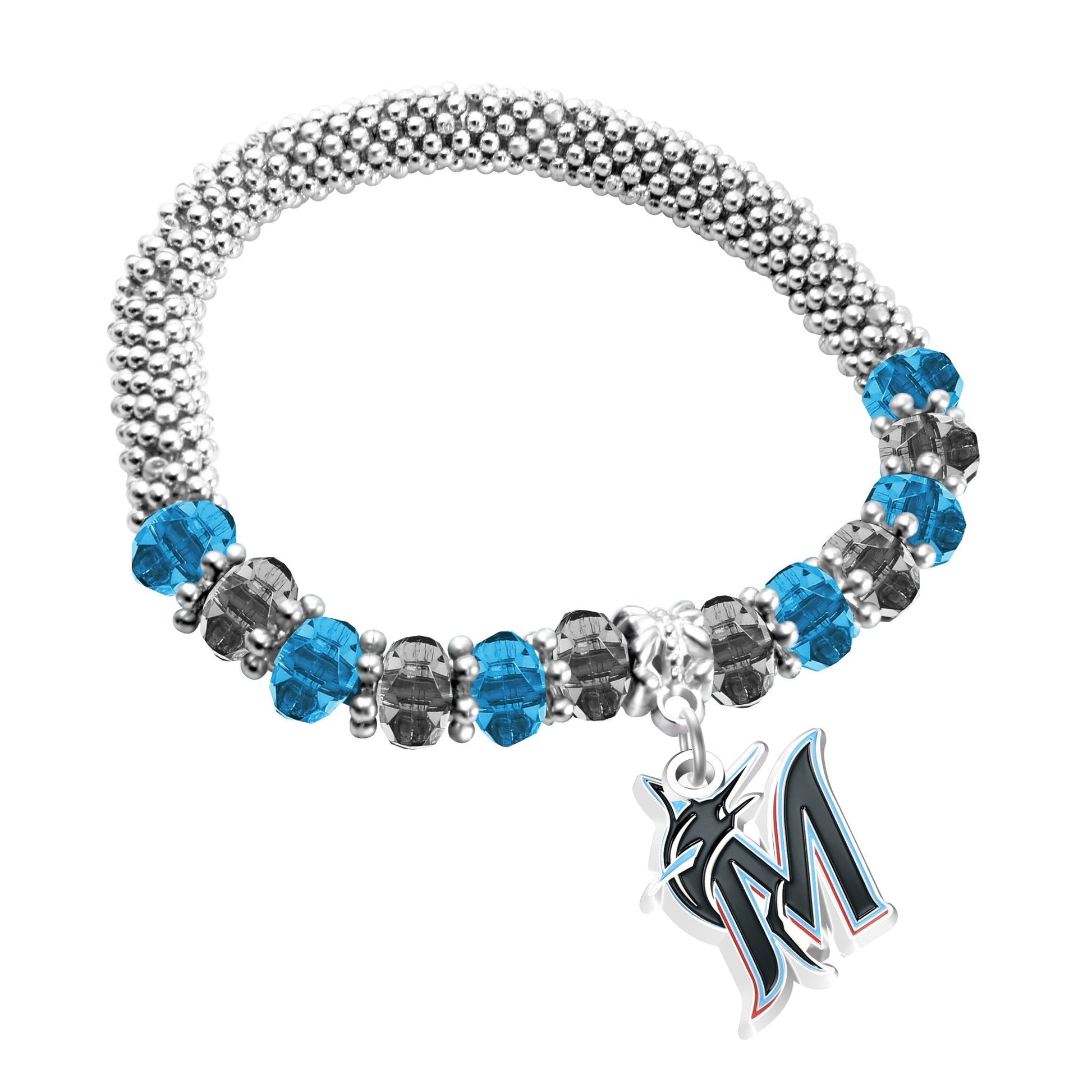 MLB 2-Tone Bangle Bracelet - Gamedays Gear - Miami Marlins