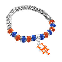 New York Mets 2-Tone Bangle Bracelet