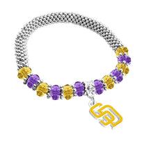 San Diego Padres 2-Tone Bangle Bracelet