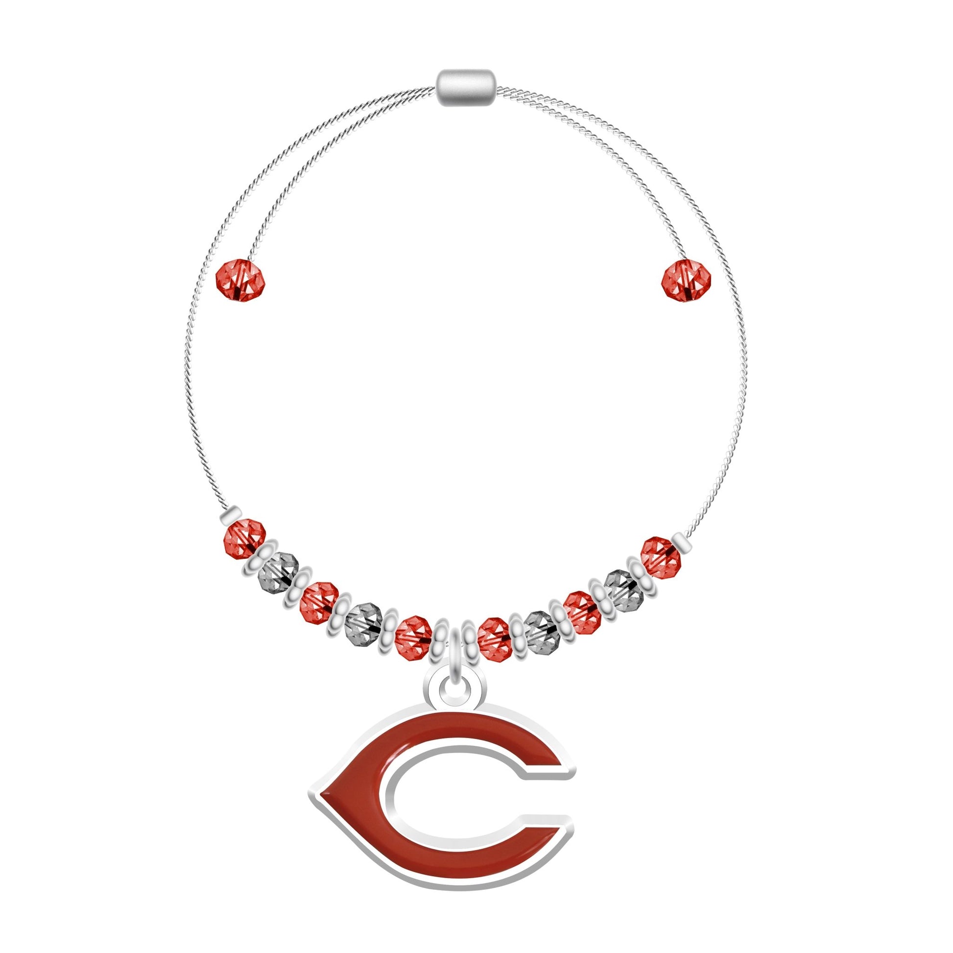 MLB 2-Tone Bead Adjustable Bracelet - Gamedays Gear - Cincinnati Reds