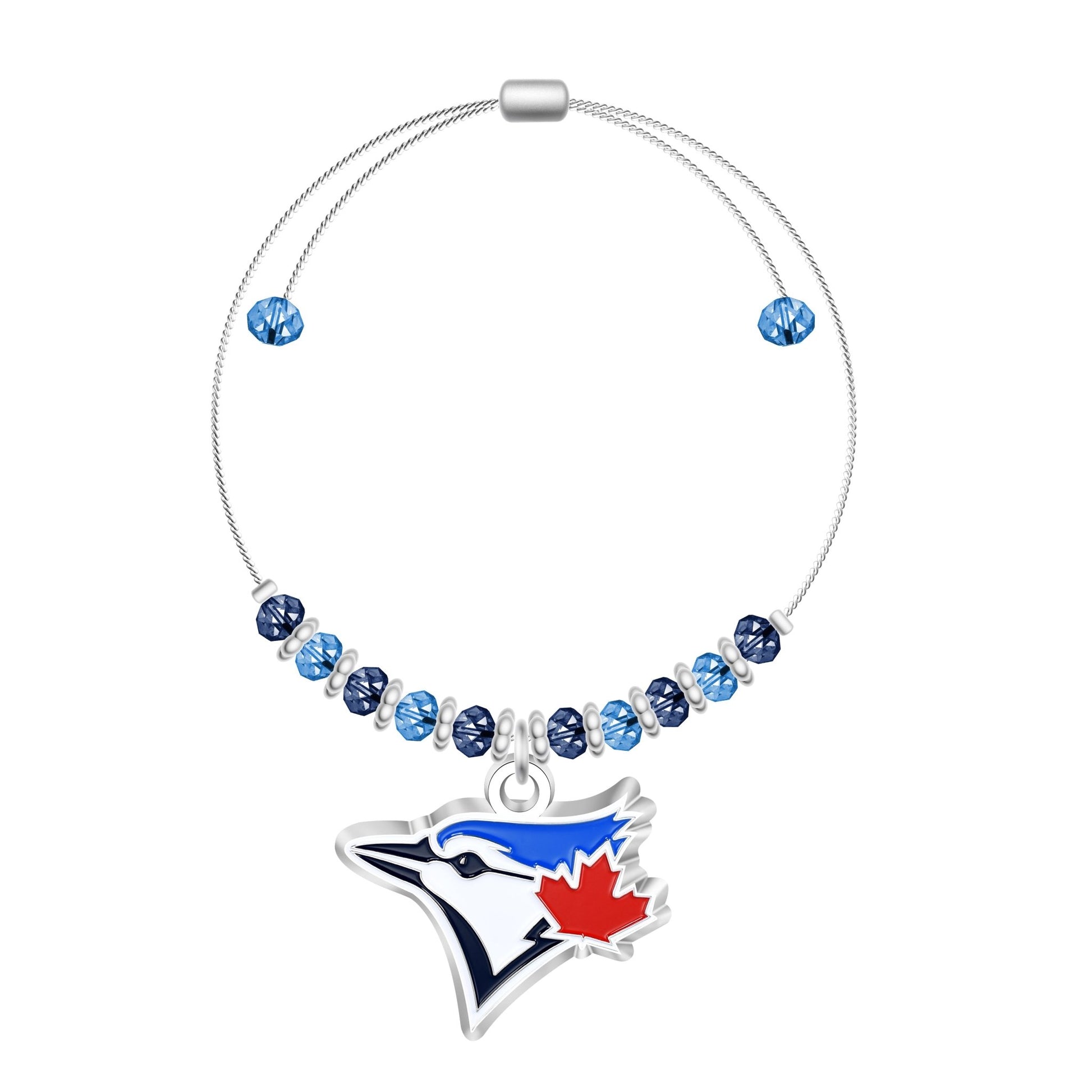 MLB 2-Tone Bead Adjustable Bracelet - Gamedays Gear - Toronto Blue Jays