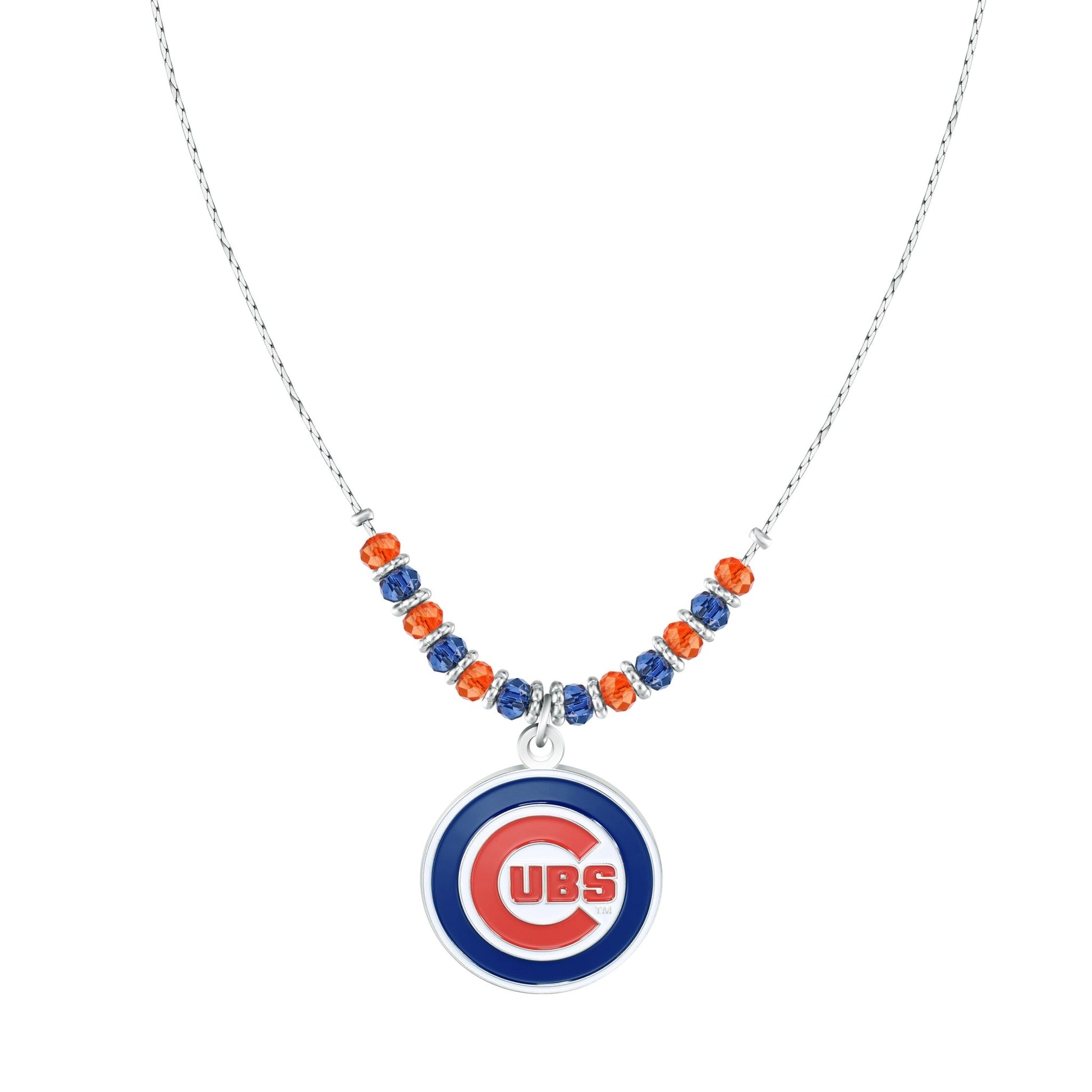 MLB Beaded Cobra Chain Necklace - Gamedays Gear - Chicago Cubs