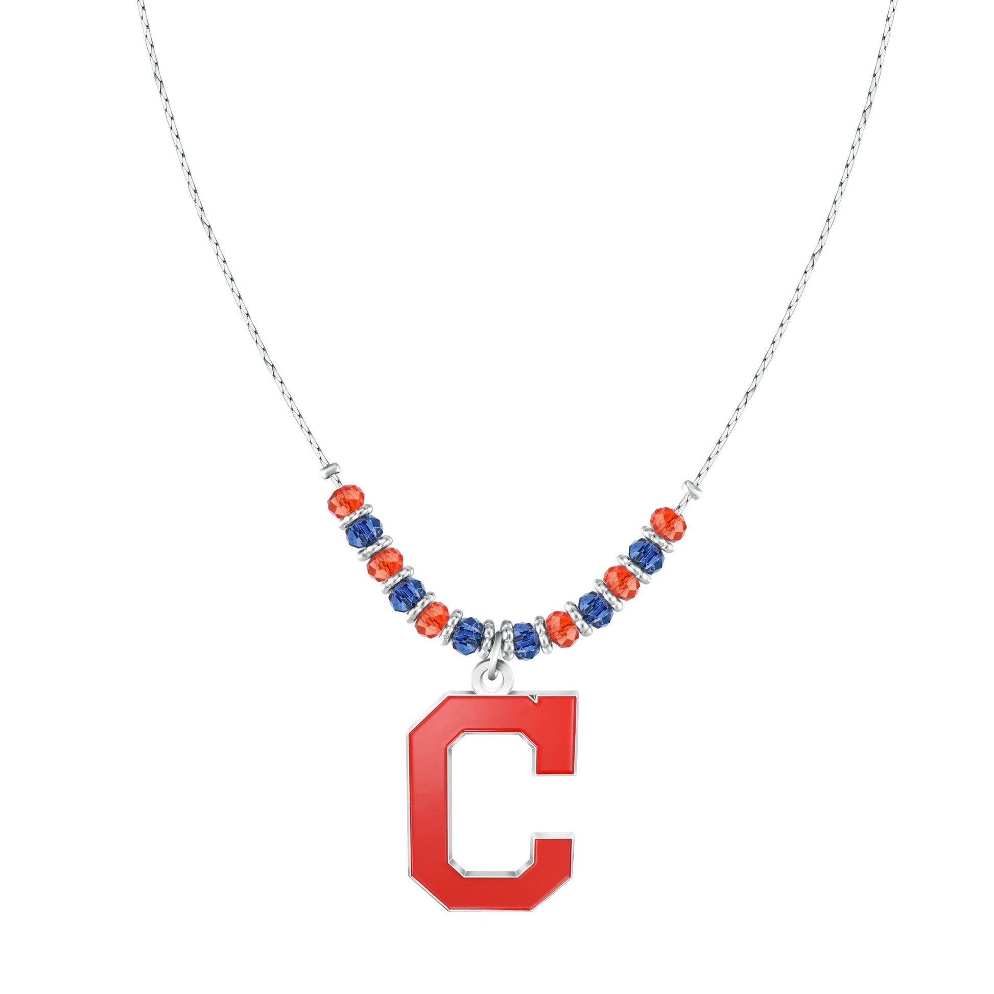 MLB Beaded Cobra Chain Necklace - Gamedays Gear - Cleveland Guardians