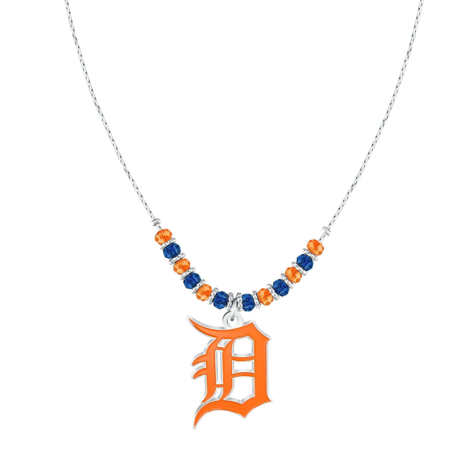 MLB Beaded Cobra Chain Necklace - Gamedays Gear - Detroit Tigers