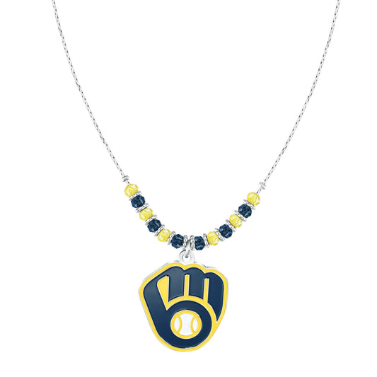 MLB Beaded Cobra Chain Necklace - Gamedays Gear - New York Yankees