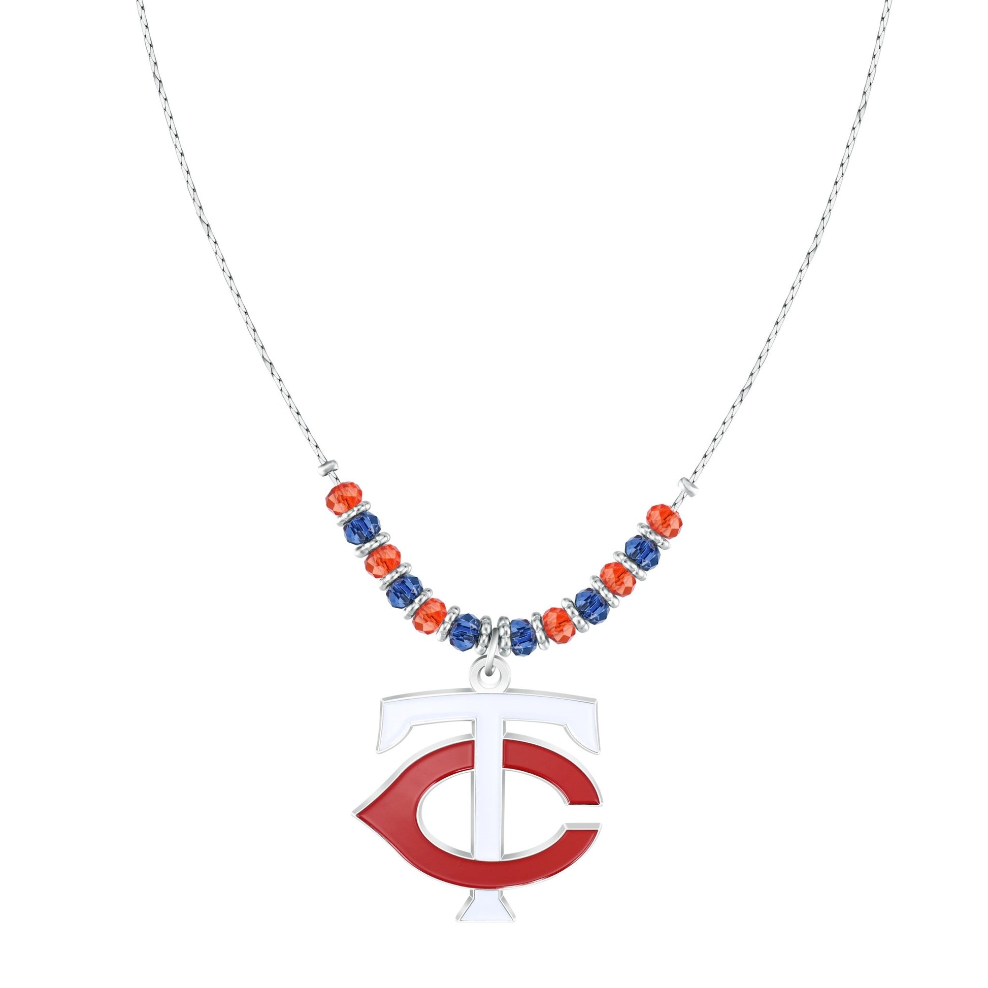 MLB Beaded Cobra Chain Necklace - Gamedays Gear - Minnesota Twins