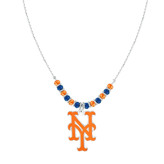 MLB Beaded Cobra Chain Necklace - Gamedays Gear - New York Yankees