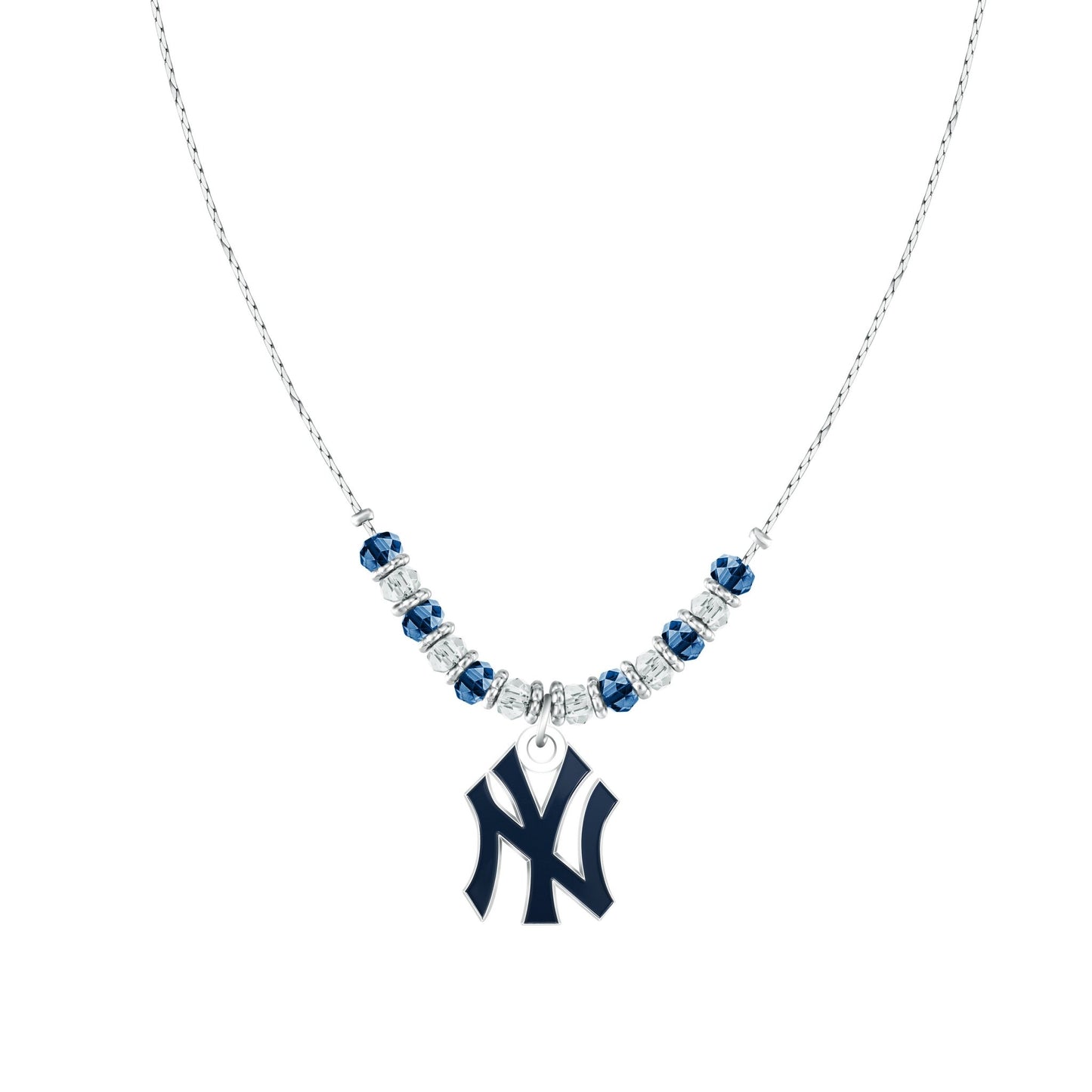 MLB Beaded Cobra Chain Necklace - Gamedays Gear - New York Yankees