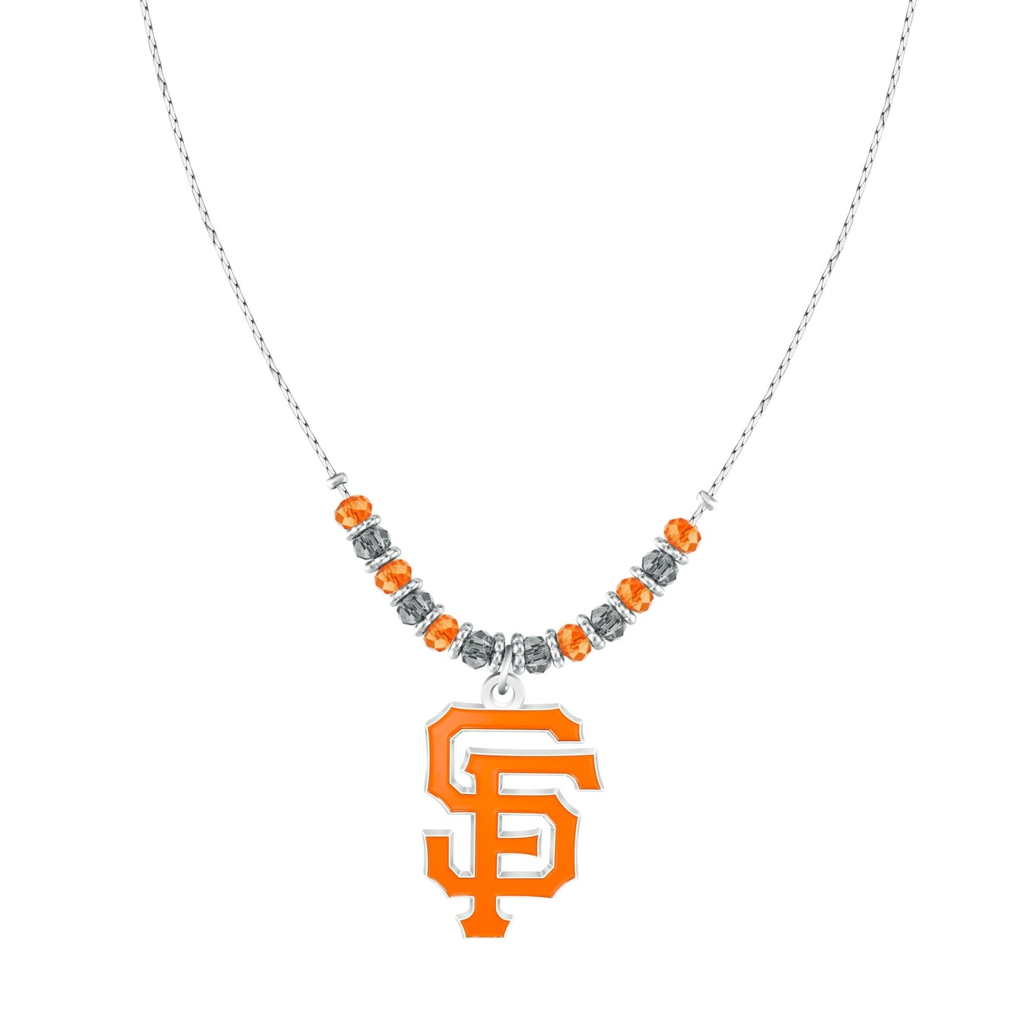 MLB Beaded Cobra Chain Necklace - Gamedays Gear - San Francisco Giants