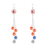 Gamedays Gear MLB Beaded Dangle Earrings E052 - 2004