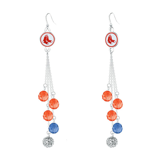 MLB Beaded Dangle Earrings - Gamedays Gear - Los Angeles Dodgers