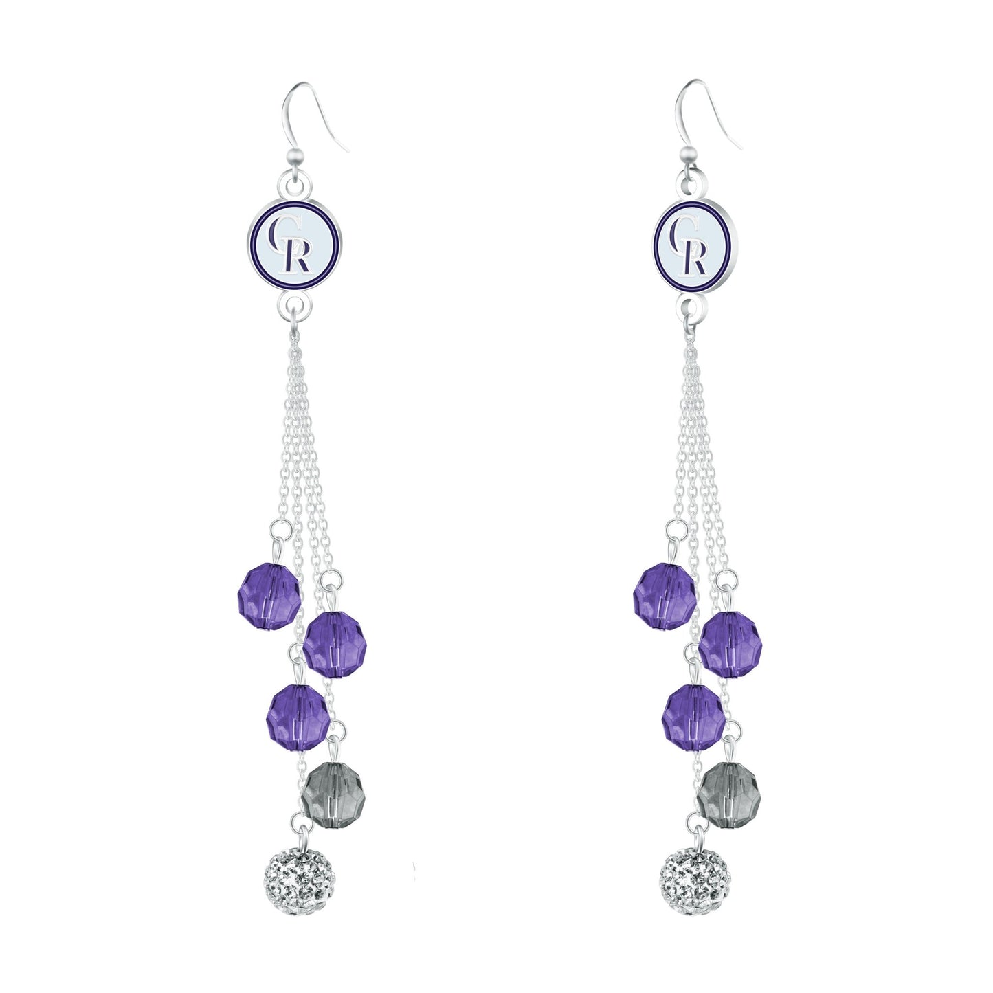 MLB Beaded Dangle Earrings - Gamedays Gear - Colorado Rockies