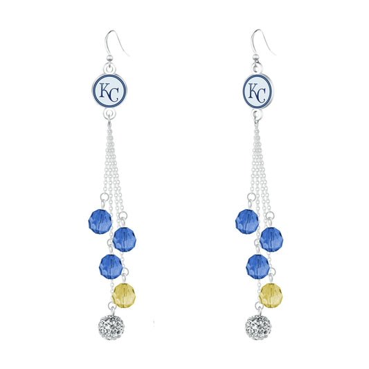 MLB Beaded Dangle Earrings - Gamedays Gear - Los Angeles Dodgers