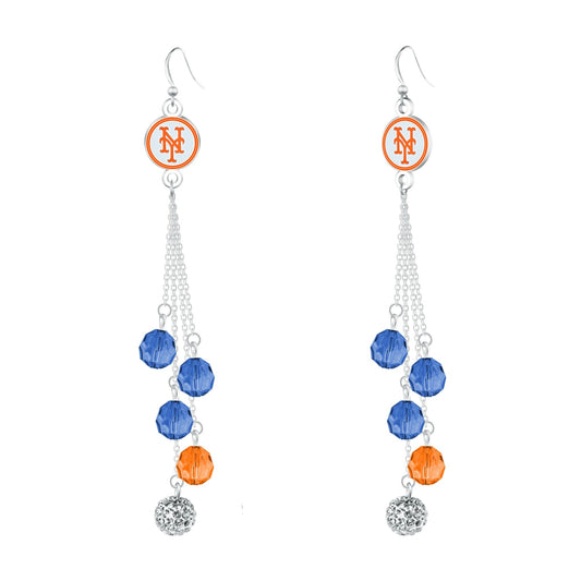 MLB Beaded Dangle Earrings - Gamedays Gear - Los Angeles Dodgers