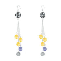 San Diego Padres Beaded Dangle Earrings