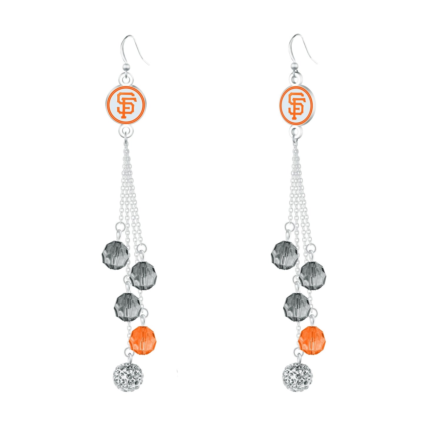 MLB Beaded Dangle Earrings - Gamedays Gear - San Francisco Giants