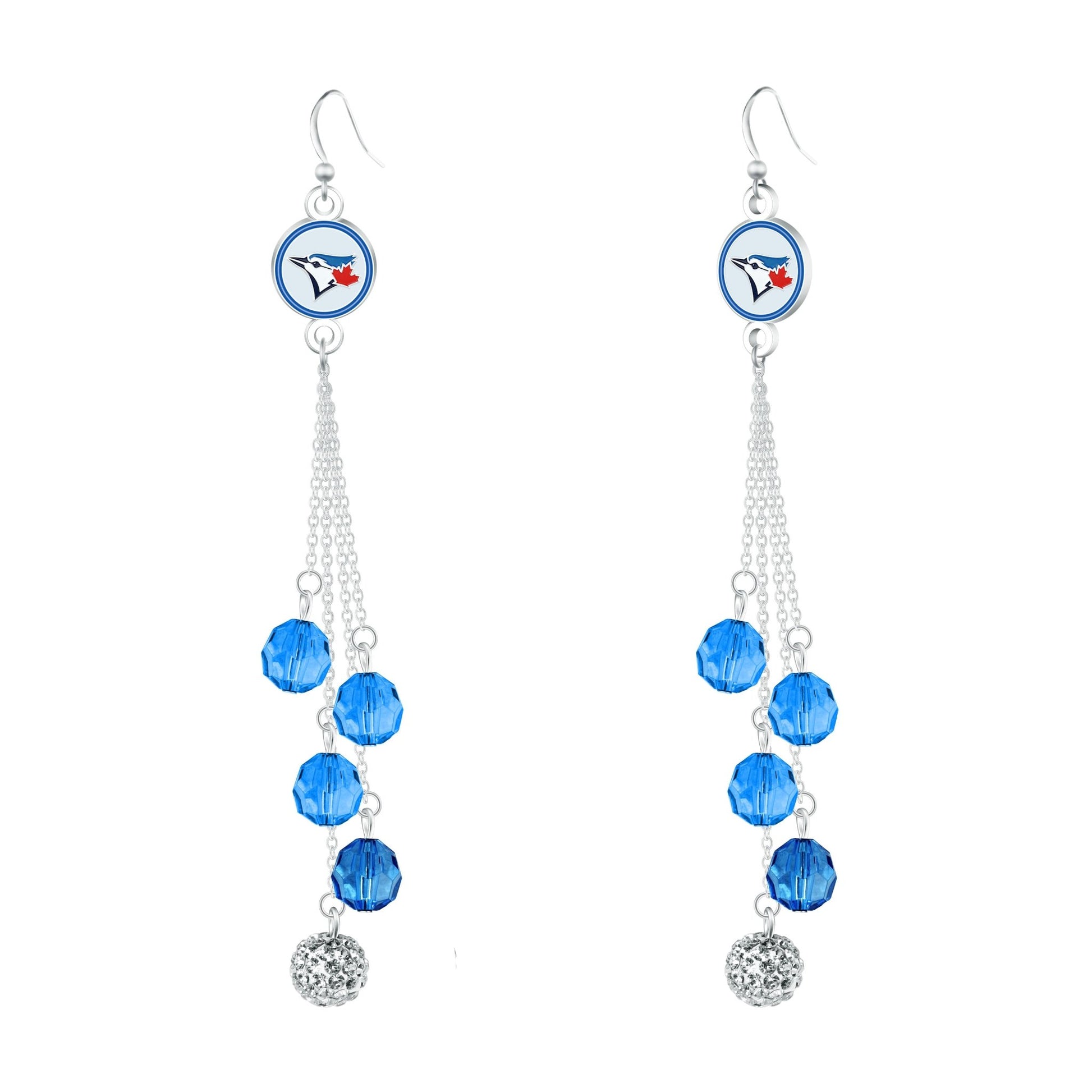 MLB Beaded Dangle Earrings - Gamedays Gear - Toronto Blue Jays