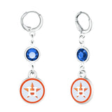 Gamedays Gear MLB Beaded Dangle Hoop Earrings E038 - 2012