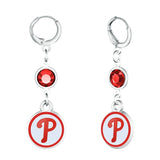 Gamedays Gear MLB Beaded Dangle Hoop Earrings E038 - 2021