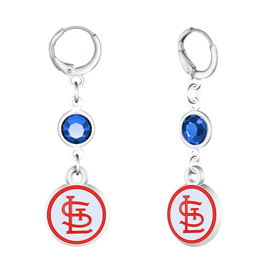 MLB Beaded Dangle Hoop Earrings - Gamedays Gear - New York Yankees