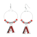 Gamedays Gear MLB Beaded Hoop Earrings E039 - 2001