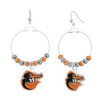 Gamedays Gear MLB Beaded Hoop Earrings E039 - 2003