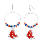 Gamedays Gear MLB Beaded Hoop Earrings E039 - 2004