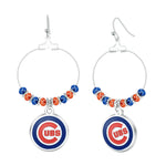 Gamedays Gear MLB Beaded Hoop Earrings E039 - 2005