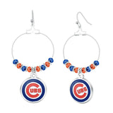 Gamedays Gear MLB Beaded Hoop Earrings E039 - 2005