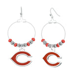 Gamedays Gear MLB Beaded Hoop Earrings E039 - 2007