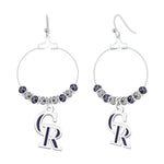 Gamedays Gear MLB Beaded Hoop Earrings E039 - 2009