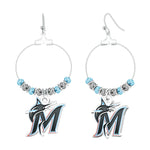 Gamedays Gear MLB Beaded Hoop Earrings E039 - 2011
