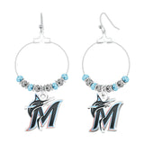 Gamedays Gear MLB Beaded Hoop Earrings E039 - 2011