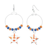 Gamedays Gear MLB Beaded Hoop Earrings E039 - 2012