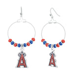 Gamedays Gear MLB Beaded Hoop Earrings E039 - 2014