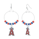 Gamedays Gear MLB Beaded Hoop Earrings E039 - 2014