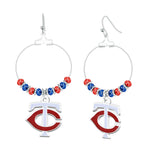 Gamedays Gear MLB Beaded Hoop Earrings E039 - 2017