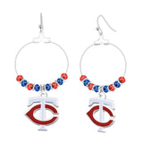 Gamedays Gear MLB Beaded Hoop Earrings E039 - 2017