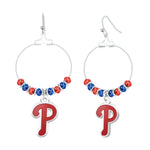 Gamedays Gear MLB Beaded Hoop Earrings E039 - 2021