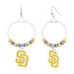 Gamedays Gear MLB Beaded Hoop Earrings E039 - 2023