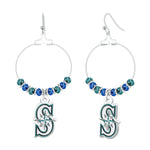 Gamedays Gear MLB Beaded Hoop Earrings E039 - 2025