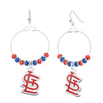 Gamedays Gear MLB Beaded Hoop Earrings E039 - 2026