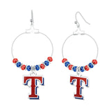 Gamedays Gear MLB Beaded Hoop Earrings E039 - 2028