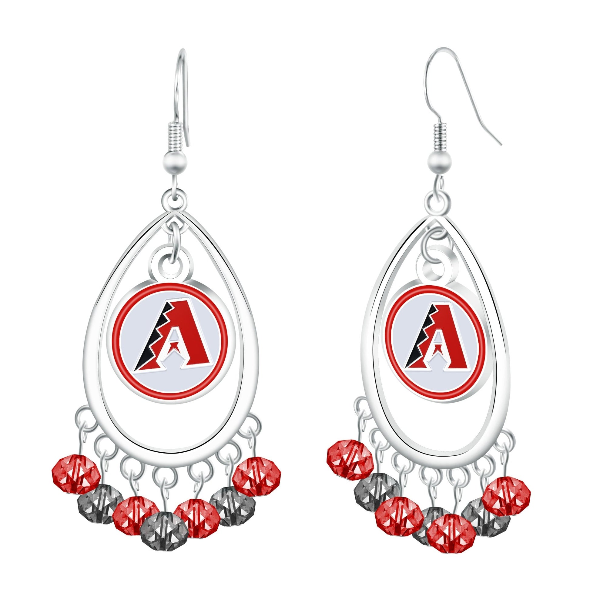 MLB Beaded Teardrop Earrings - Gamedays Gear - Arizona Diamondbacks